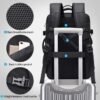 BANGE Travel Backpack,Flight Approved Carry On Backpack for International Travel Bag, Water Resistant Durable 17-inch Laptop Backpacks,Large Daypack Business Weekender Luggage Backpack for Men Women…