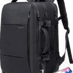 BANGE Travel Backpack,Flight Approved Carry On Backpack for International Travel Bag, Water Resistant Durable 17-inch Laptop Backpacks,Large Daypack Business Weekender Luggage Backpack for Men Women…